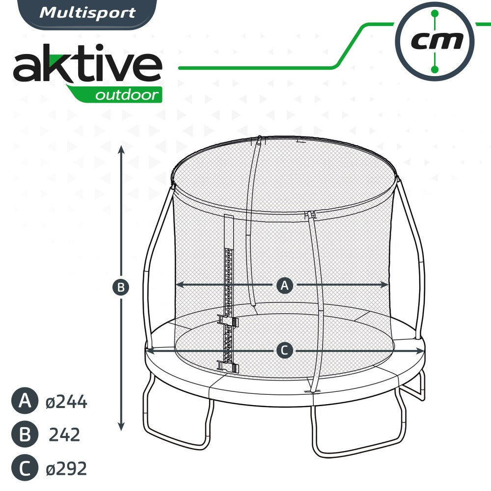 Cama Elástica Niños Ø244 Cm Aktive Outdoor_4