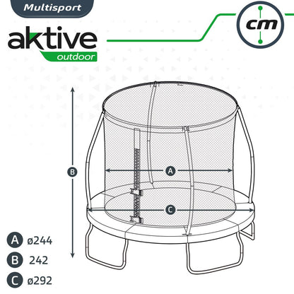 Cama Elástica Niños Ø244 Cm Aktive Outdoor_4