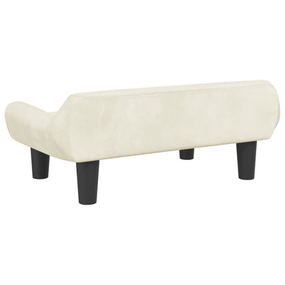 Cama Para Perros De Terciopelo Crema 70x40x24 Cm / Vetonek_3