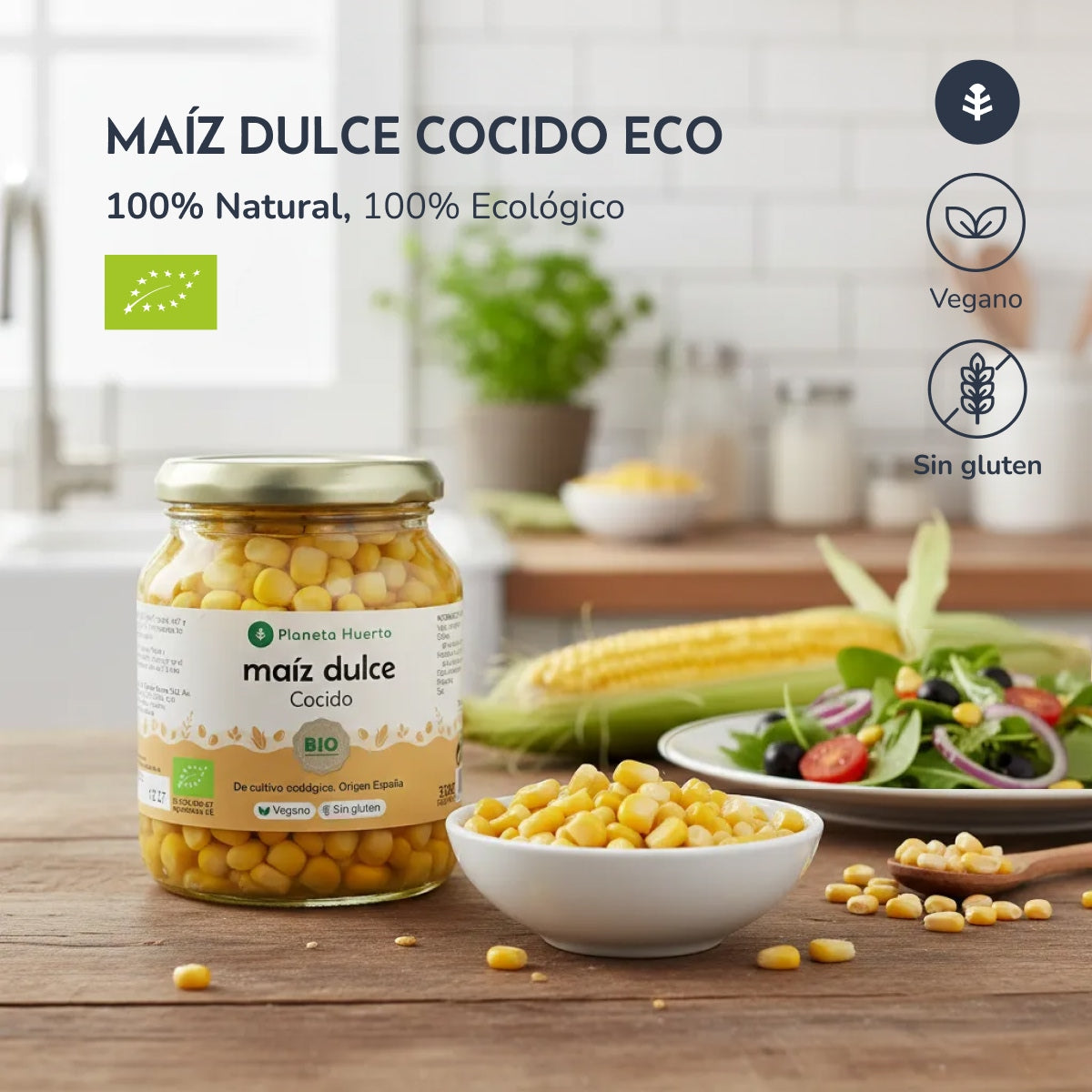 Maíz dulce ECO Planeta Huerto 340 g
