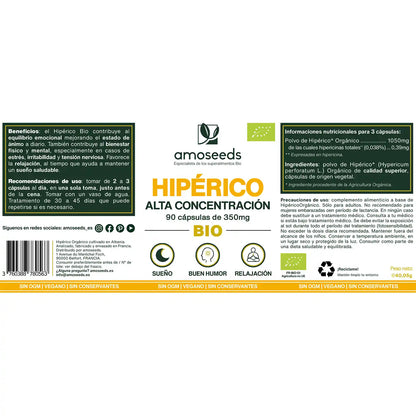 Hipérico Bio, Alta Concentración | 90 Cápsulas_4