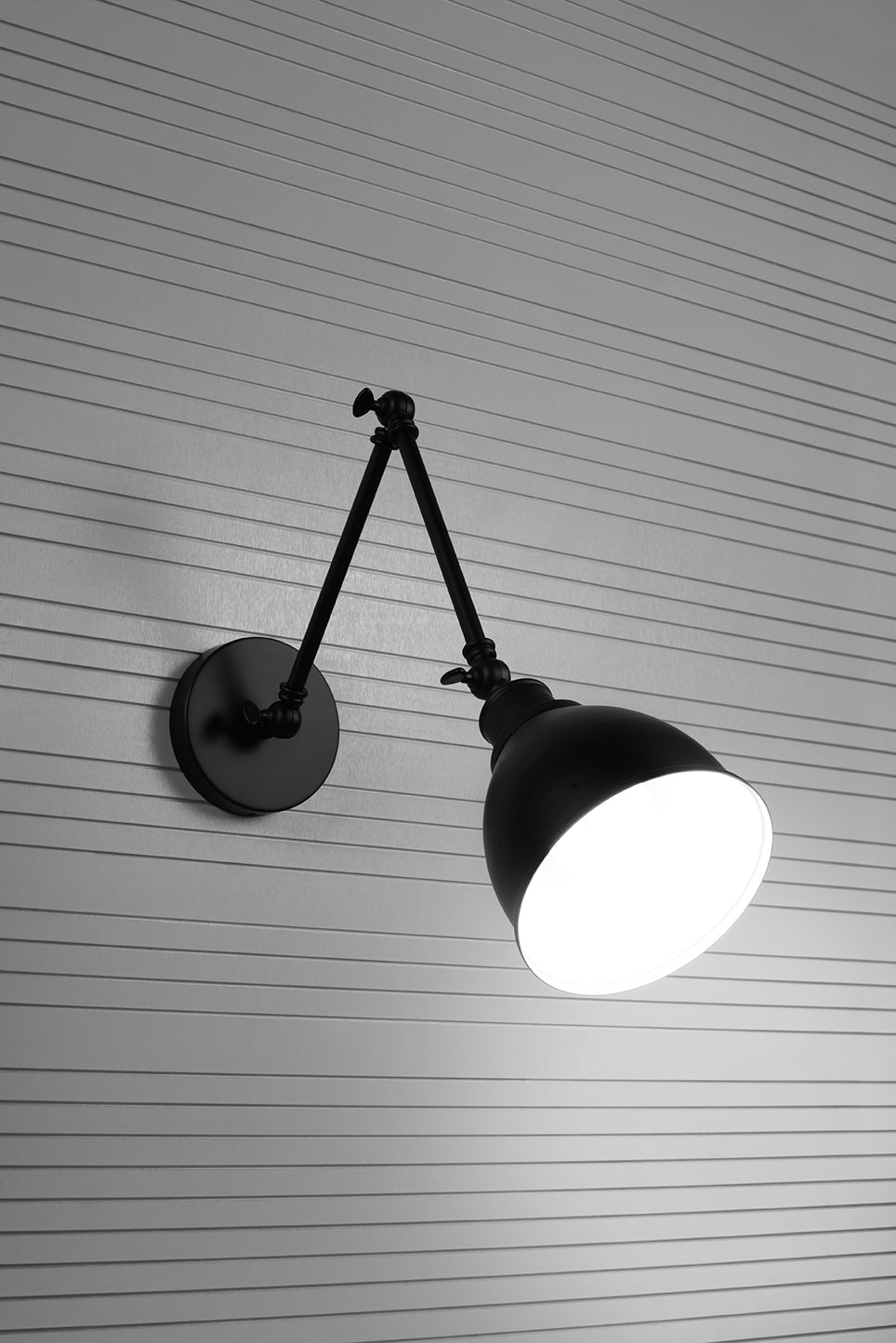 Aplique De Pared Stark Shade Negro, E27_3