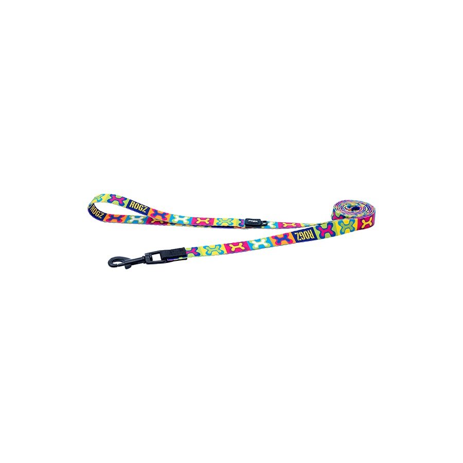 Correa Para Perro, Modelo Fusion De Rogz, Estampado Pop Art. Talla S (8-14kg)_1