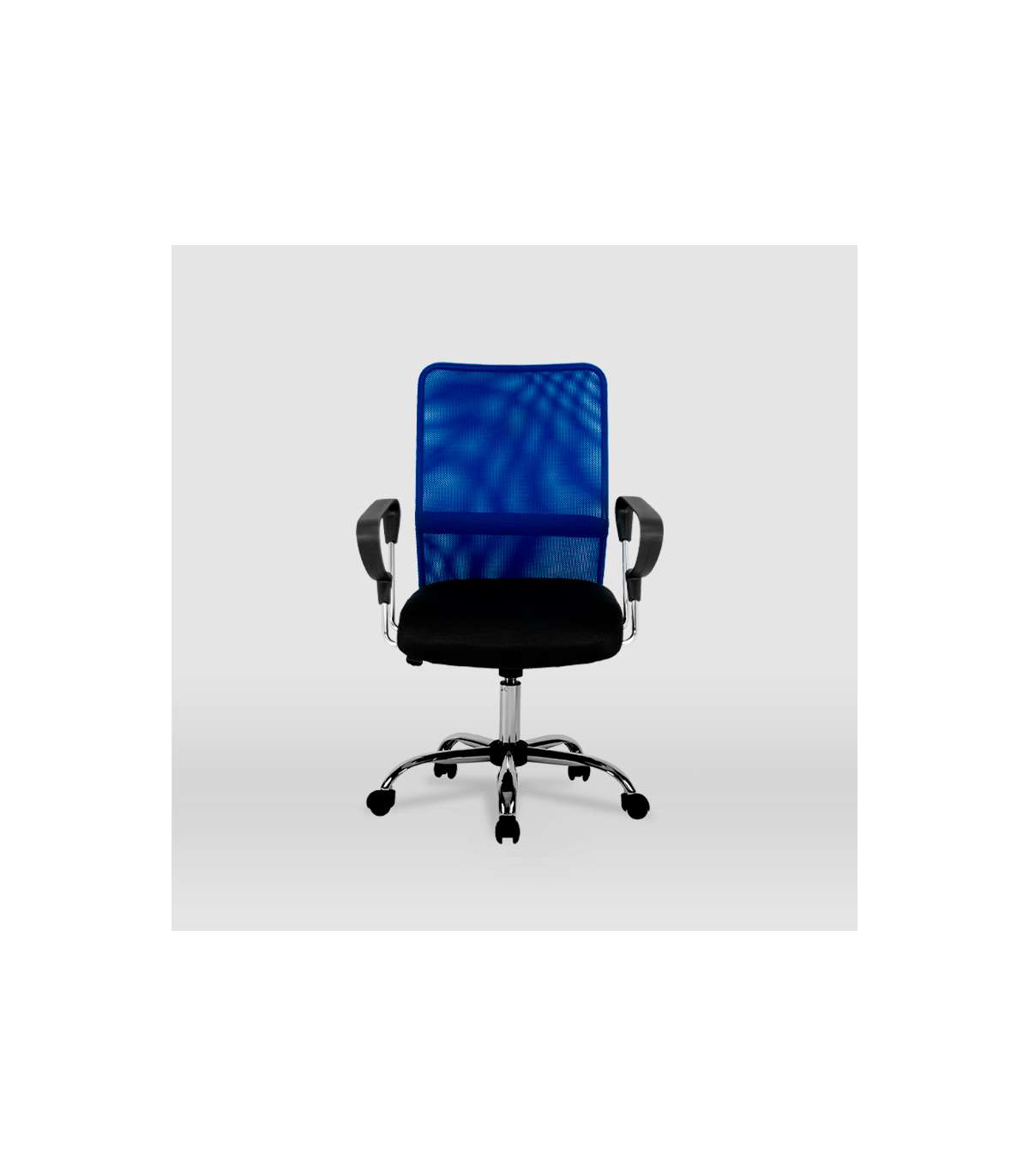 Silla Despacho Giratoria Helena Tapizada En Tejido Transpirable Azul, 86/96cm(alto) 59cm(a_0
