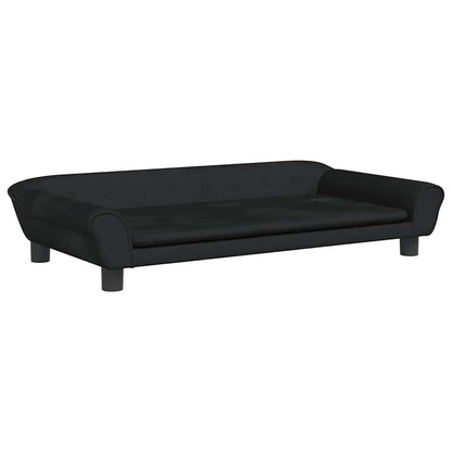 Cama Para Perros De Terciopelo Negra 100x50x21 Cm / Vetonek_1