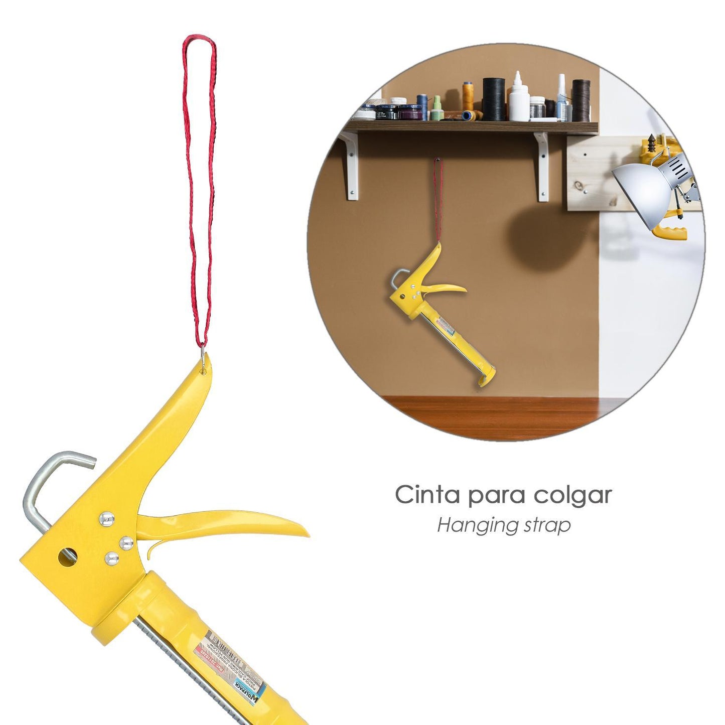 Pistola Silicona Amarilla, Pistola Selladora, Pistola Selladora Silicona, Pistola Calafateo, Pistola Calafatear,_3