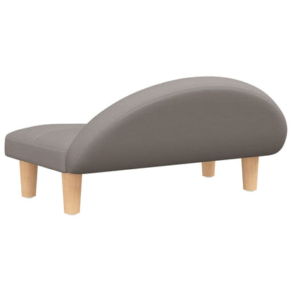 Cama Para Perros De Tela Gris Taupe 70x52x30 Cm / Vetonek_3