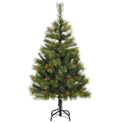 Vidaxl Árbol Navidad Artificial Con Bisagras 150 Led Y Bolas 120 Cm_4