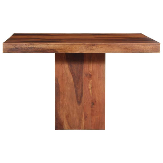 Mesa De Comedor Madera Maciza De Acacia 120x120x77 Cm_0