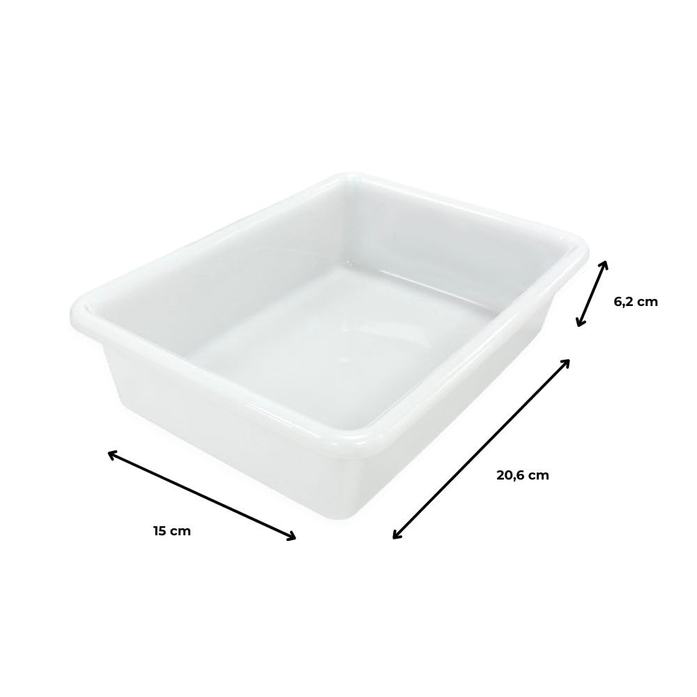 3 Bandejas Resistentes Uso Alimentario Con Tapa: 1,2l Sin Bpa's (21,3 X 15,7 X 6,3cm). Cocinas, Restaurantes, Catering_3