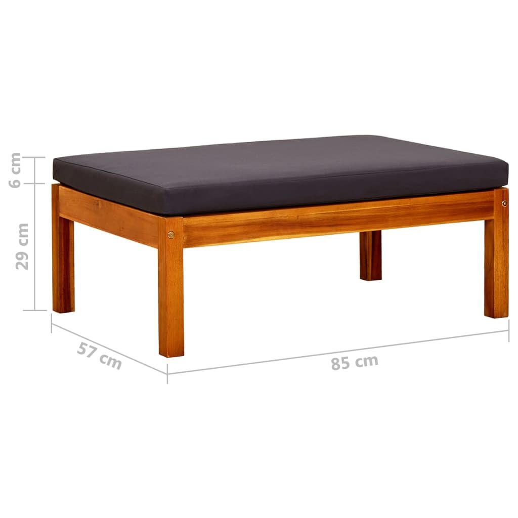 Vidaxl Reposapiés De Jardín 2 Unidades Madera Maciza De Acacia_2