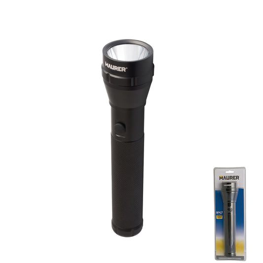Linterna Led De Mano De Aluminio A Pilas	(2 D) Alta Luminosidad 120 Lumenes (3 Funciones) Mango Estriado_0