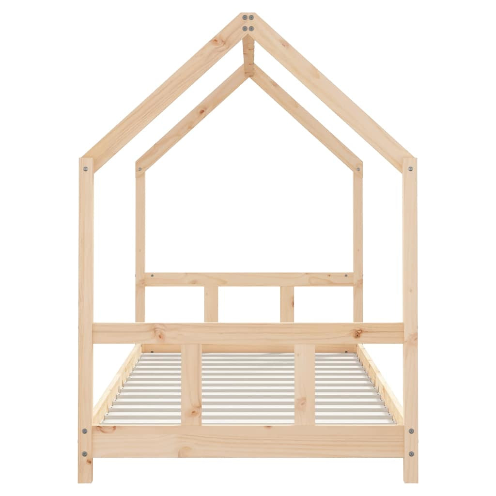 Vidaxl Estructura De Cama Para Niños Madera Maciza De Pino 90x200 Cm_4