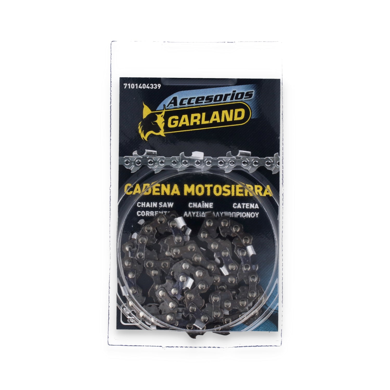 Garland - 7101404339 Accesorio Para Motosierras - Cadena Cortada De 39 Eslabones Con Paso De 1/4 Mini Y Espesor De 0.043 (1,1 Mm.)_1