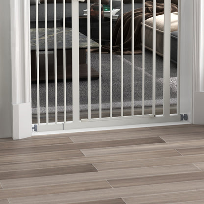 Pawhut Barrera De Seguridad Extensible Con Extensión 74-94x78 Cm Blanco_4