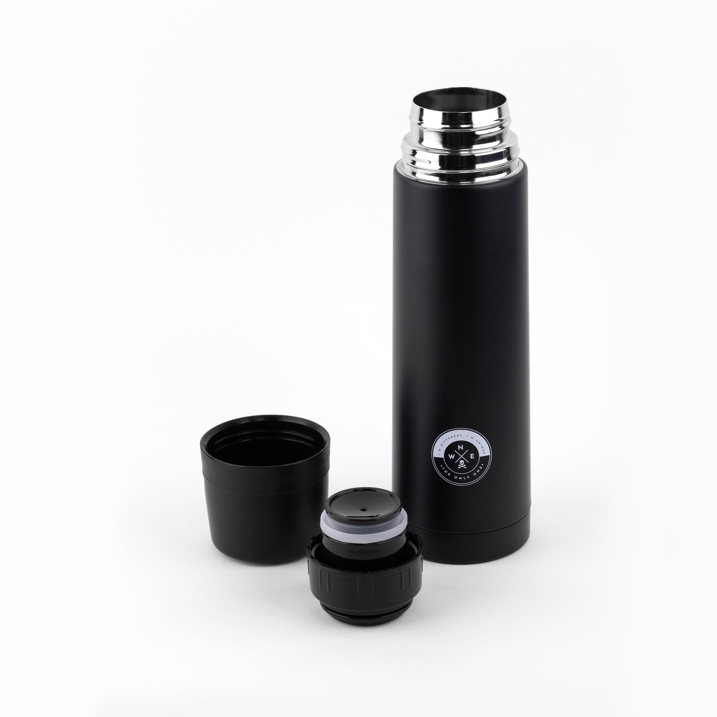 Botella - Termo De Agua 500ml En Acero Inoxidable Negro Scalpers Home