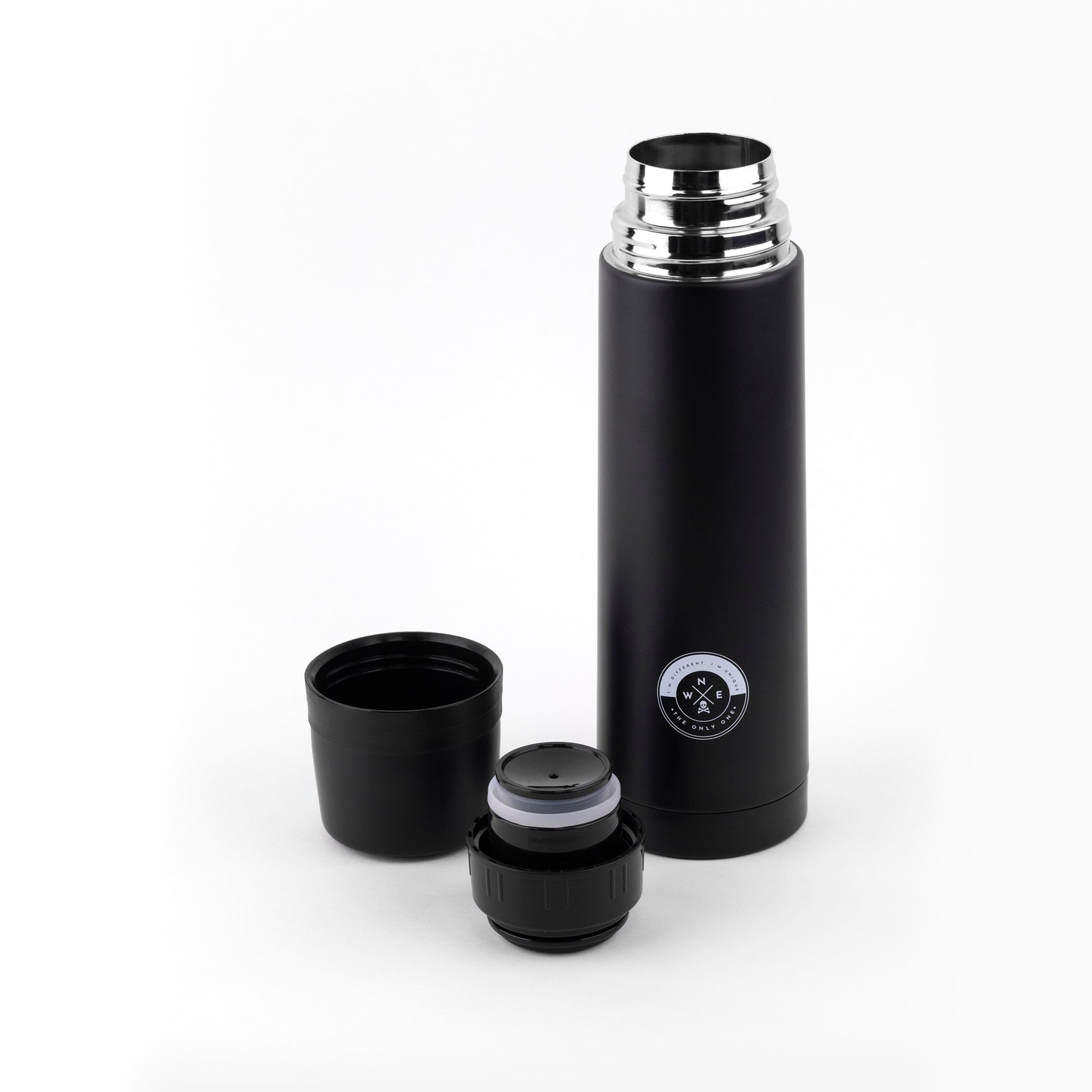 Botella - Termo De Agua 500ml En Acero Inoxidable Negro Scalpers Home