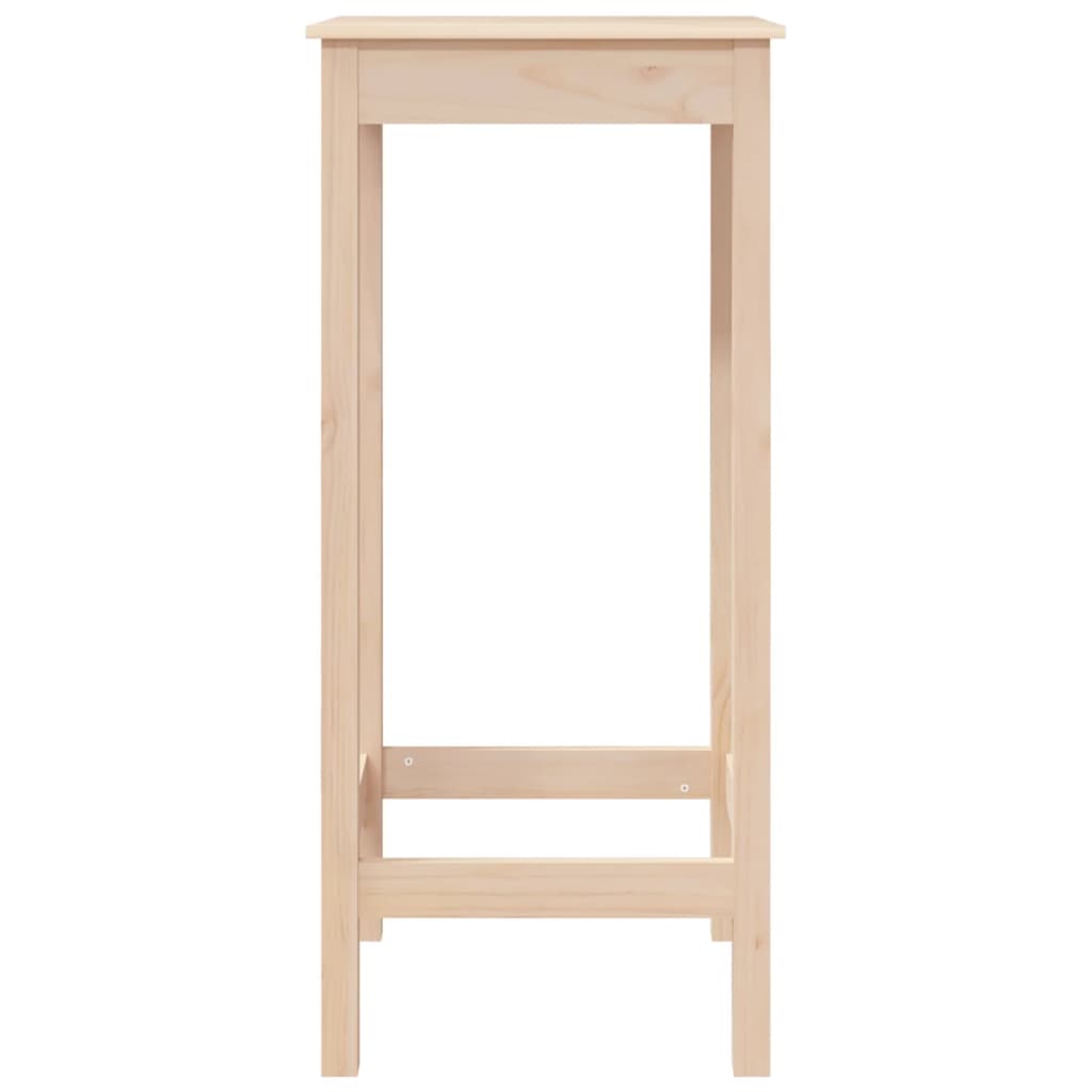 Mesa Alta De Bar Madera Maciza De Pino 50x50x110 Cm_4