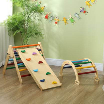 Escalada Para Niños Aiyaplay Madera De Pino Multilaminada Multicolor 178x64.5x63 Cm_4