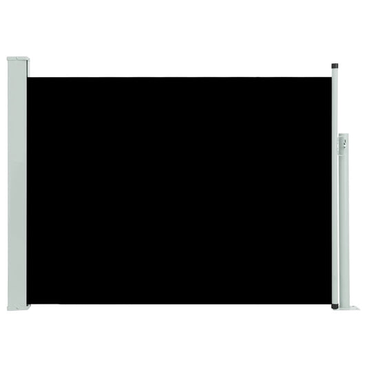 Vidaxl Toldo Lateral Retráctil De Jardín Negro 120x500 Cm_0