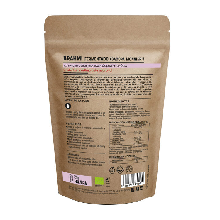 Brahmi Fermentado Raw Sin Gluten Bio 90g_1
