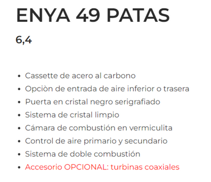Bricosol Estufa De Leña Ferlux Modelo Enya 49 Patas_1