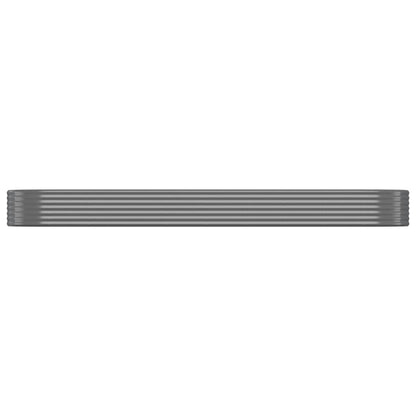 Jardinera Arriate Acero Galvanizado Gris 396x100x36 Cm_2