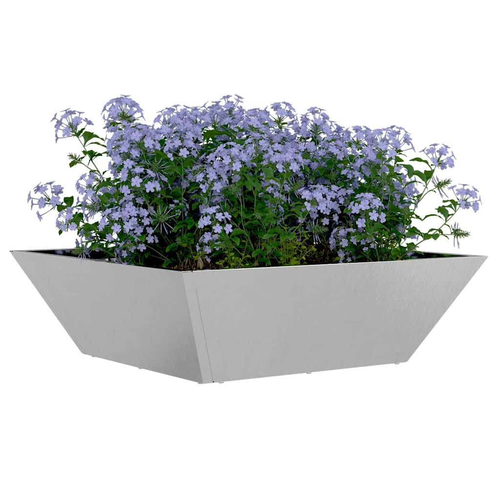 Macetero De Jardín 5 Uds. Plateado 50 X 50 X 15 Cm_2
