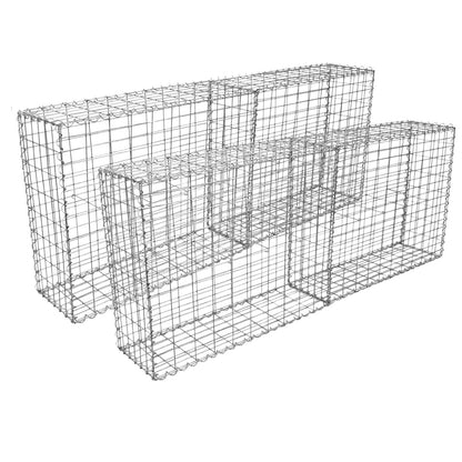 Cestas De Acero Inoxidable De Exterior 100 X 95 X 30cm Pack De 4_2