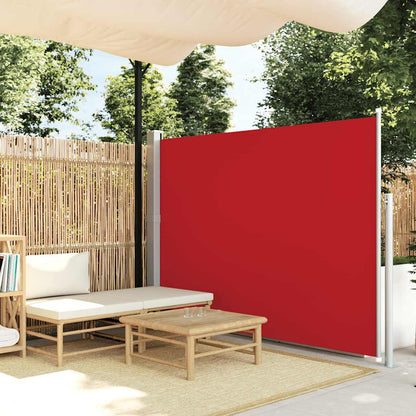 Vidaxl Toldo Lateral Retráctil De Jardín Rojo 170x300 Cm_1