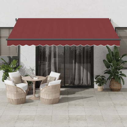 Toldo Retráctil Automático Color Burdeos 400x350 Cm_1