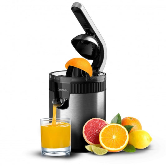 Exprimidor Eléctrico De Brazo Para Naranjas Y Cítricos Xqueeze Retrojuice 600 Steel. 600w, Estilo Retro, Filtro De Acero Inoxidable, Cono De Plástic_0