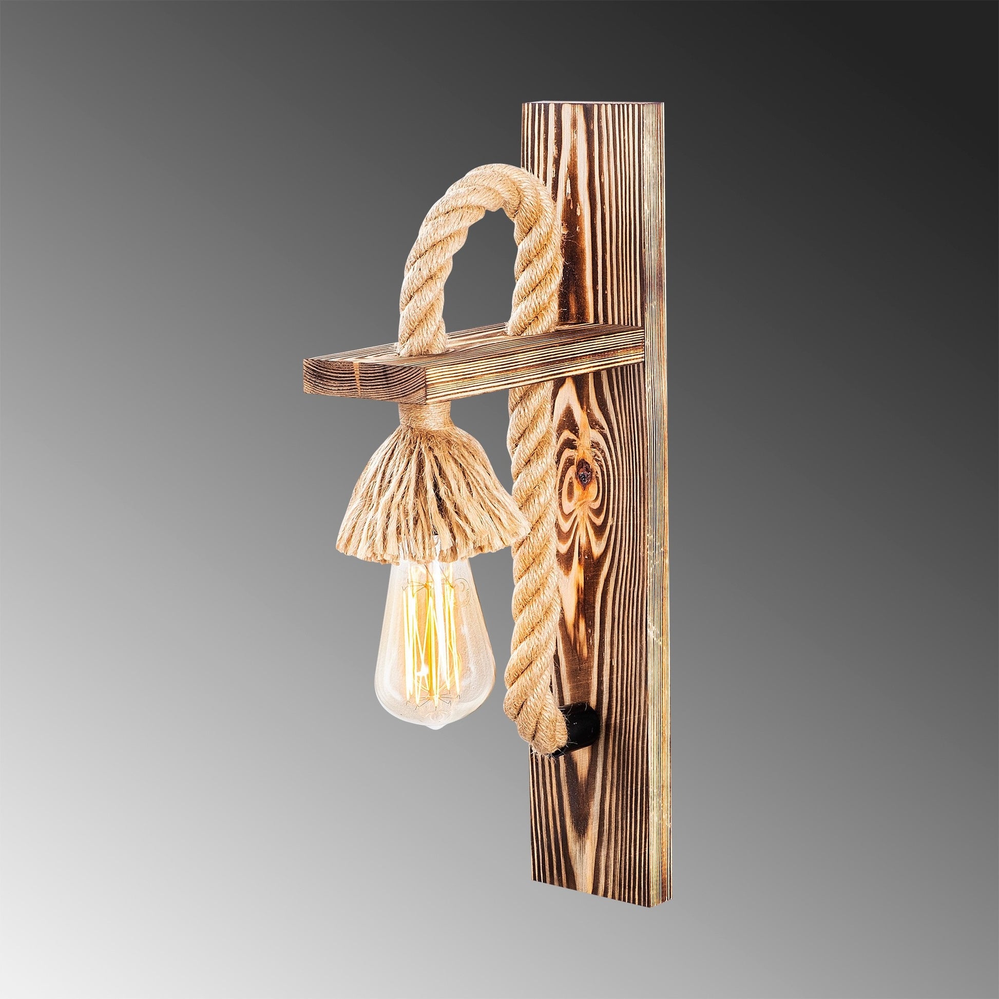 Aplique De Pared, Madera , Madera, 9x18x45, Casquillo 1 X E 27 Max 40 W_2