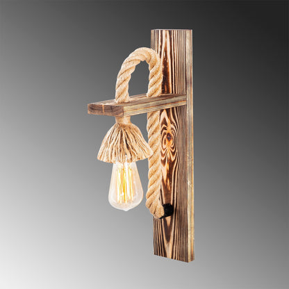 Aplique De Pared, Madera , Madera, 9x18x45, Casquillo 1 X E 27 Max 40 W_2