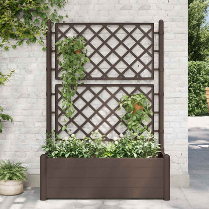 Jardinera Con Enrejado Pp Moca 100x43x142 Cm_1