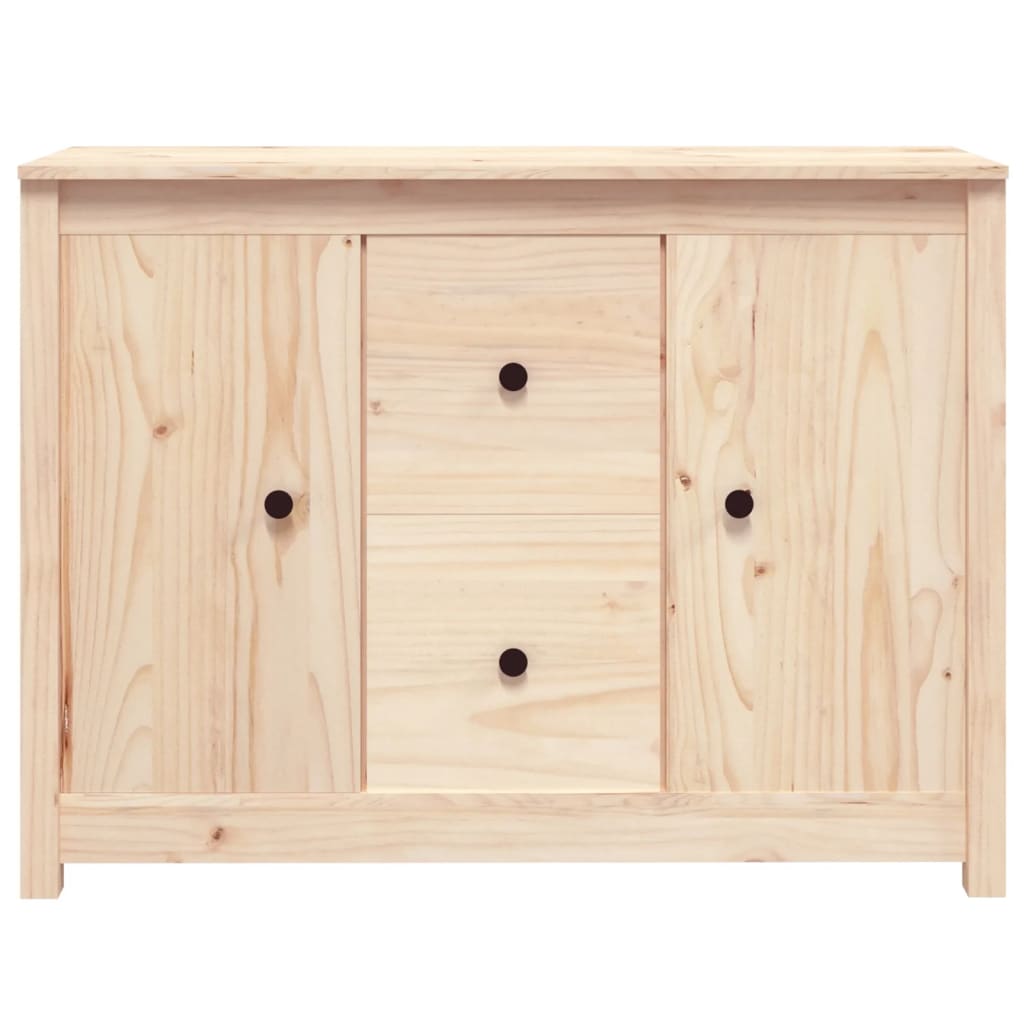 Aparador De Madera Maciza De Pino 100x35x74 Cm / Vetonek_3