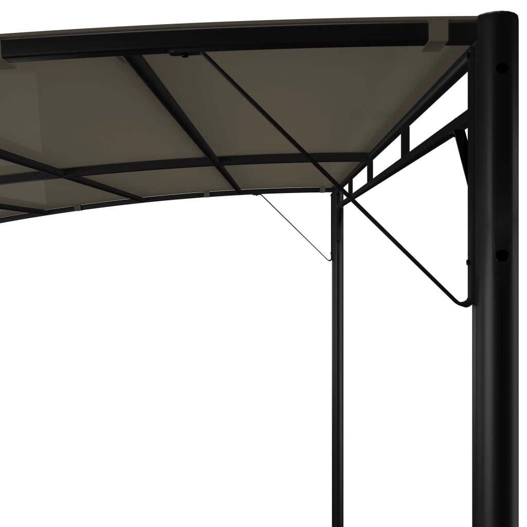 Toldo Parasol De Jardín Gris Taupe 3x3x2,55 M_4