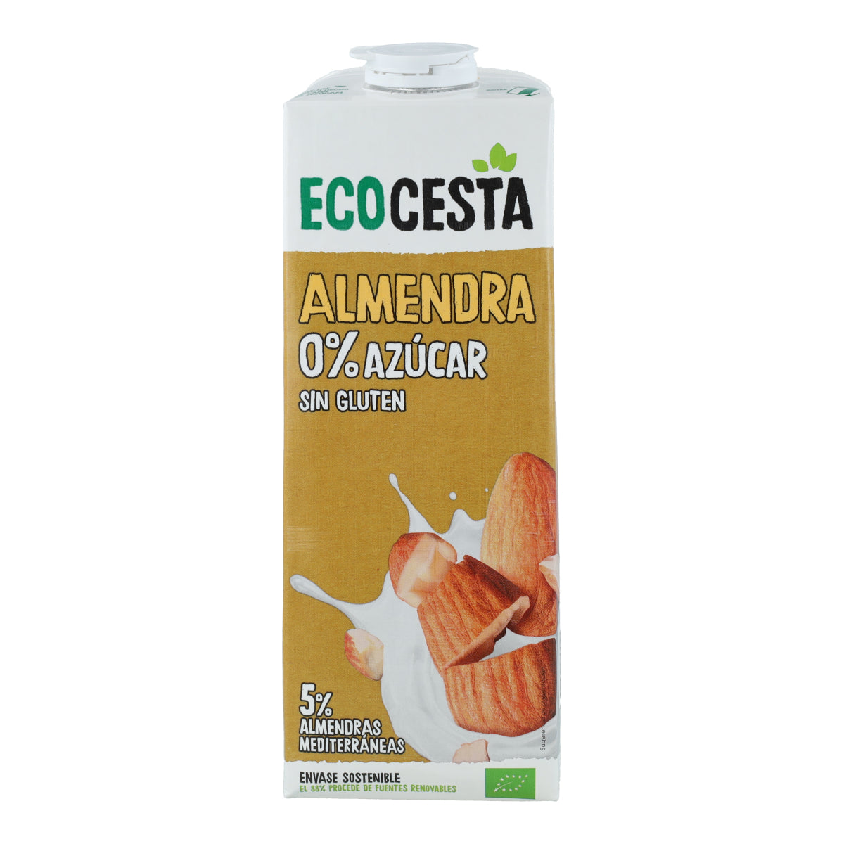 Bebida Vegetal De Almendra 0% Azúcar Bio, 1L Ecocesta