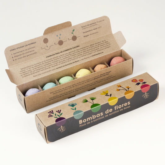 Pack 6 Bombas De Semillas – Flores Silvestres | Regalo Original Y Sensorial_0