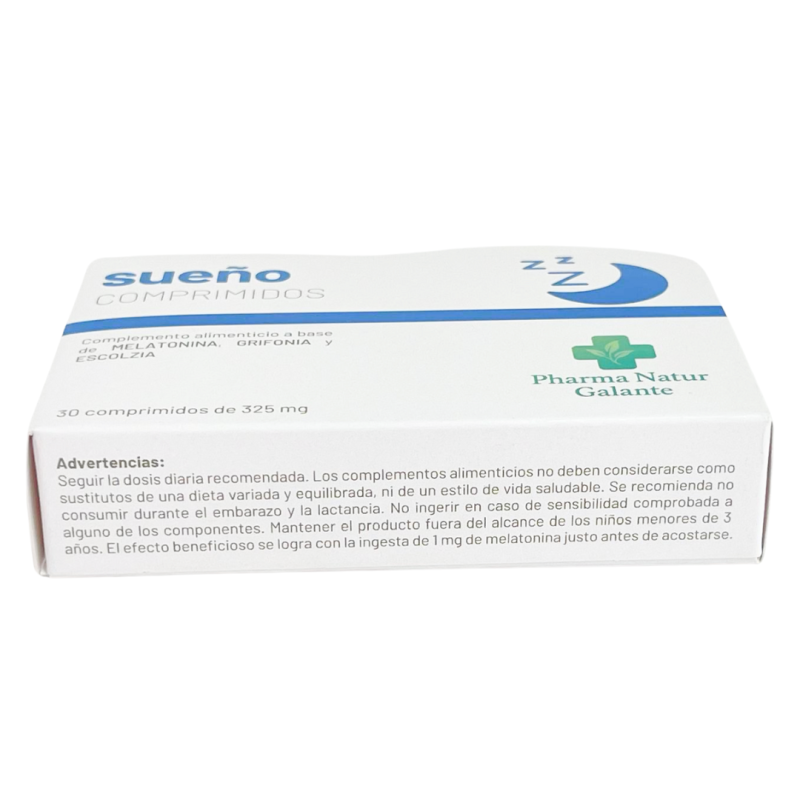 Sueño – Complemento Natural Con Melatonina, Triptófano Y Plantas Medicinales Para Dormir Mejor – 30 Comprimidos