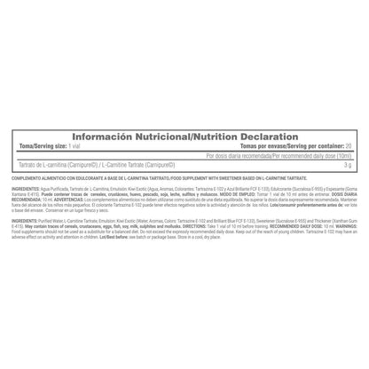 L-carnitina Líquida Carnipure® - 20 Viales - Kiwi - Ayuda A Adelgazar - Masmusculo_5