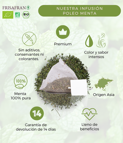 Infusión De Poleo Menta En Pirámides Ecológica | Frisafran 30 Uds_3