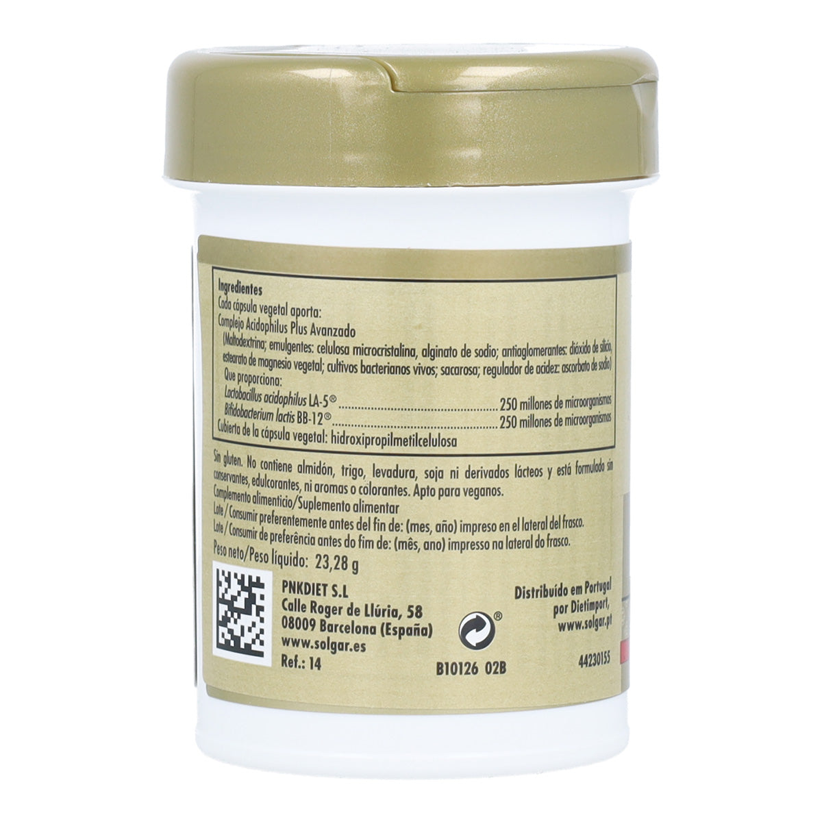 Acidophilus plus avanzado probiótico vegano Advanced Acidophilus 50 cápsulas vegetales