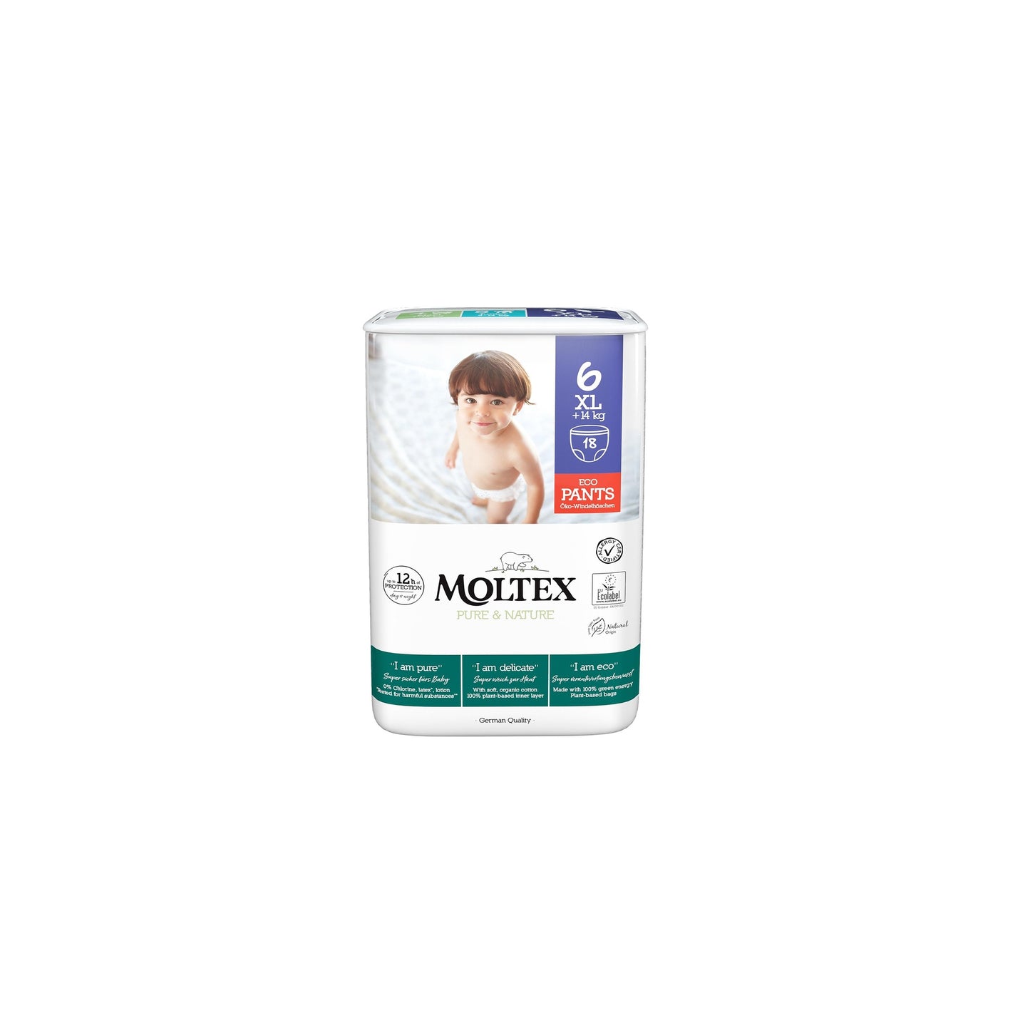 PROMO ESPECIAL Pants Moltex Pure & Nature T6 (+14 kg), 36 Uds