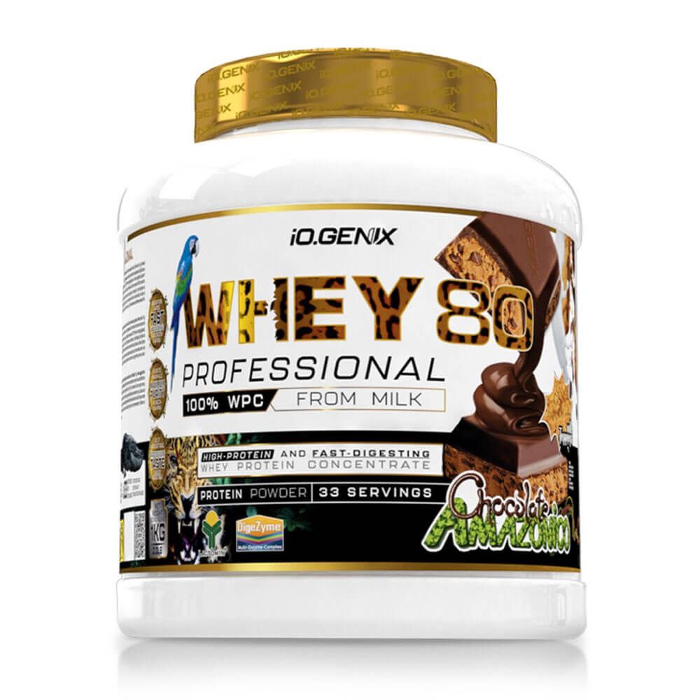Whey 80 Profesional - 1kg - Chocolate Amazonico - Proteina De Suero Whey - Io.genix_0