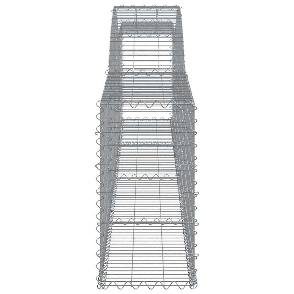 Cestas De Gaviones 4 Uds Forma De Arco Hierro 400x30x60/80 Cm_4