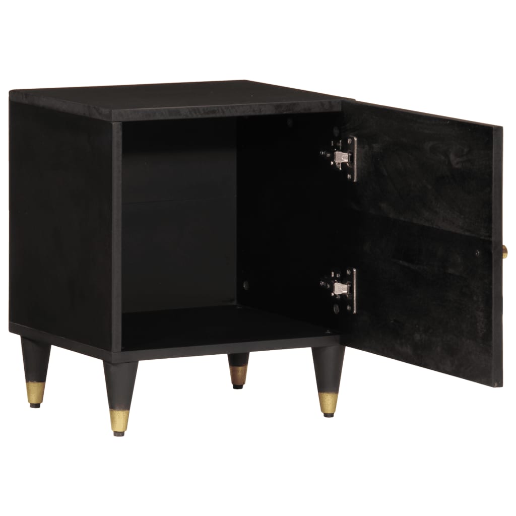 Mesitas De Noche 2 Uds Madera Maciza De Mango 40x33x46 Cm_1