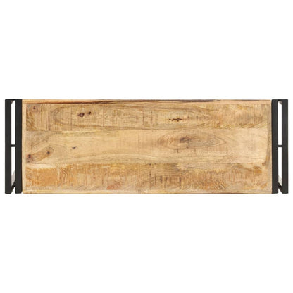 Mesa Consola De Madera De Mango Rugosa 90x30x75 Cm_1