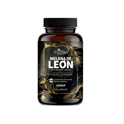 Melena de León 10:1 VECOS (100 cápsulas) | Enfoque y claridad mental | Extracto de 40% + 20% beta-glucanos_0