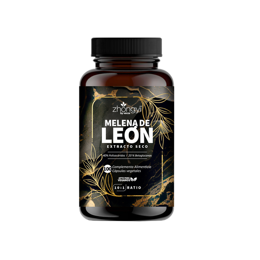 Melena De León 10:1 Vecos 100 Cápsulas | Enfoque Y Claridad Mental | Extracto De 40% + 20% Beta-glucanos_0
